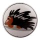 Black Hedgehog Ceramic Flat Cabinet Knob Online